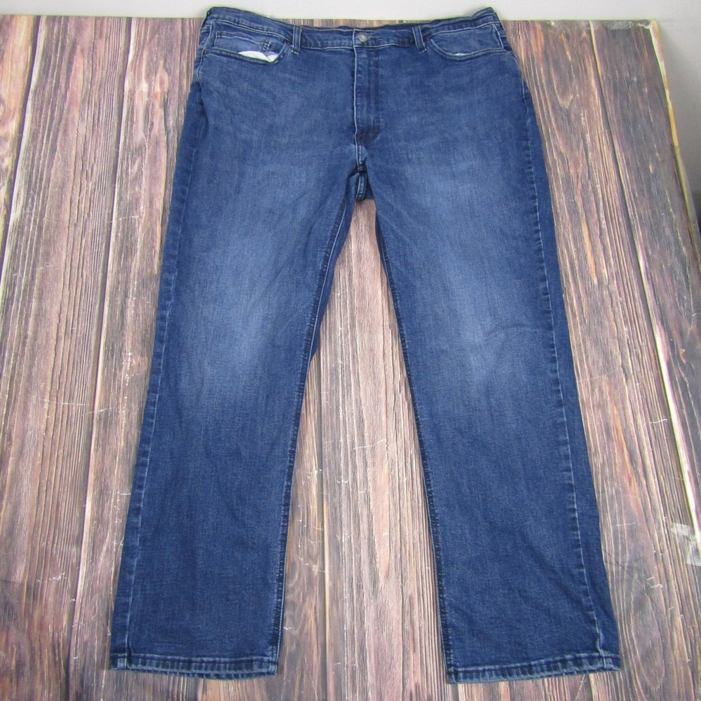 Levis 541 Jeans Mens 42x32 Blue Denim Athletic Fit Straight Leg Stretch Pants